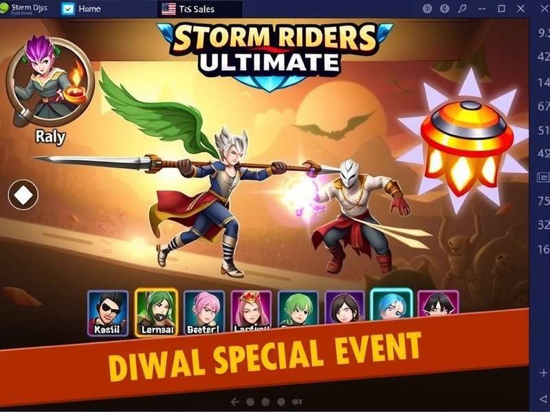 Storm Riders Ultimate character selection screen